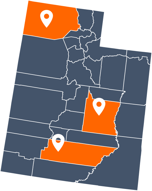 Utah service area map