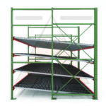 Carton Flow Rack Illustration
