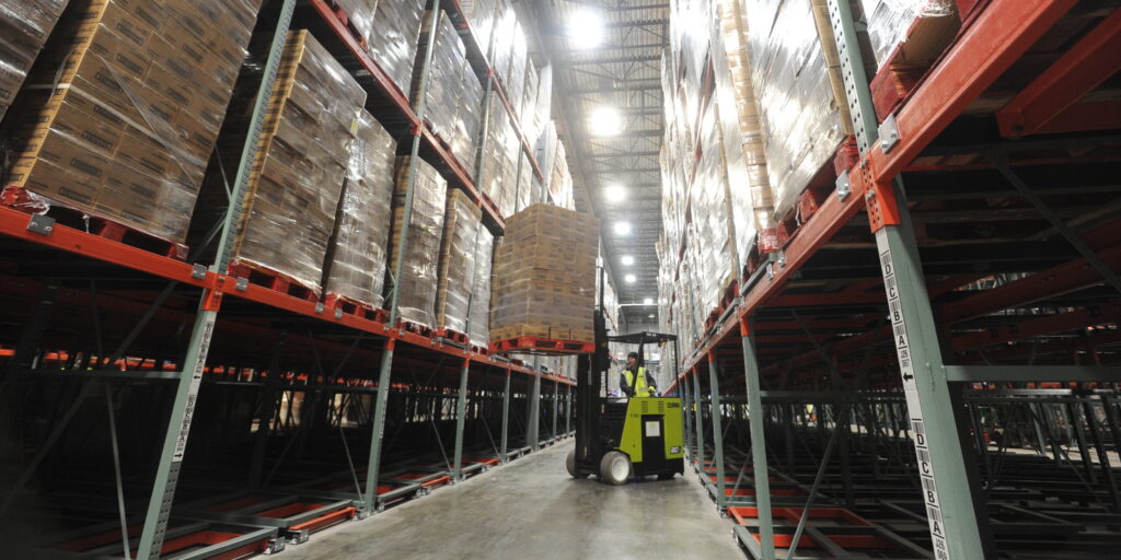 Push-Back Pallet Rack - Apex Companies