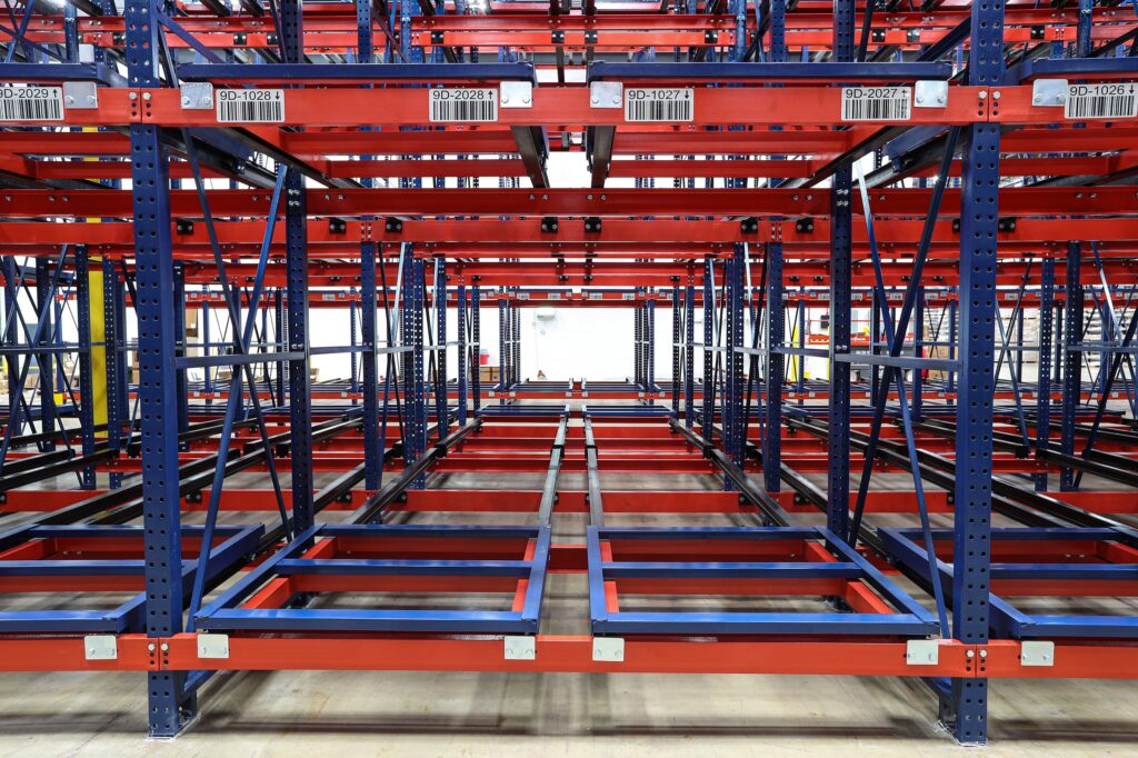 Push-Back Pallet Rack - Apex Companies