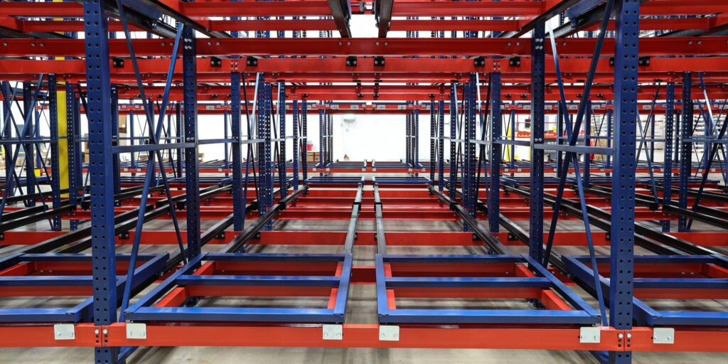 Push-Back Pallet Rack - Apex Companies