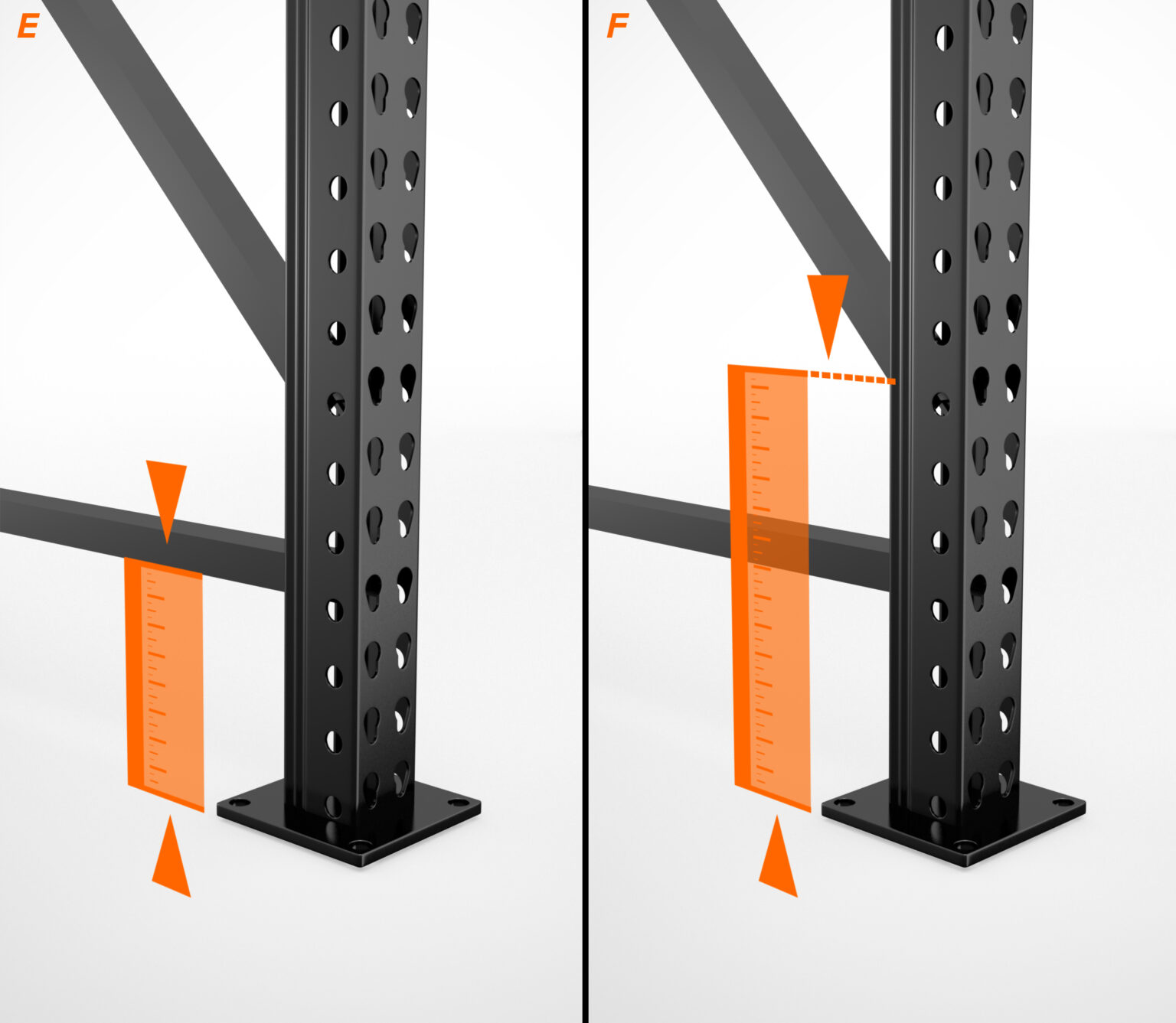 How-To Steps - Measure Pallet Rack Uprights, Beams & Struts
