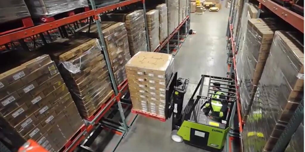 Forklift Operator Loading Pallet 2