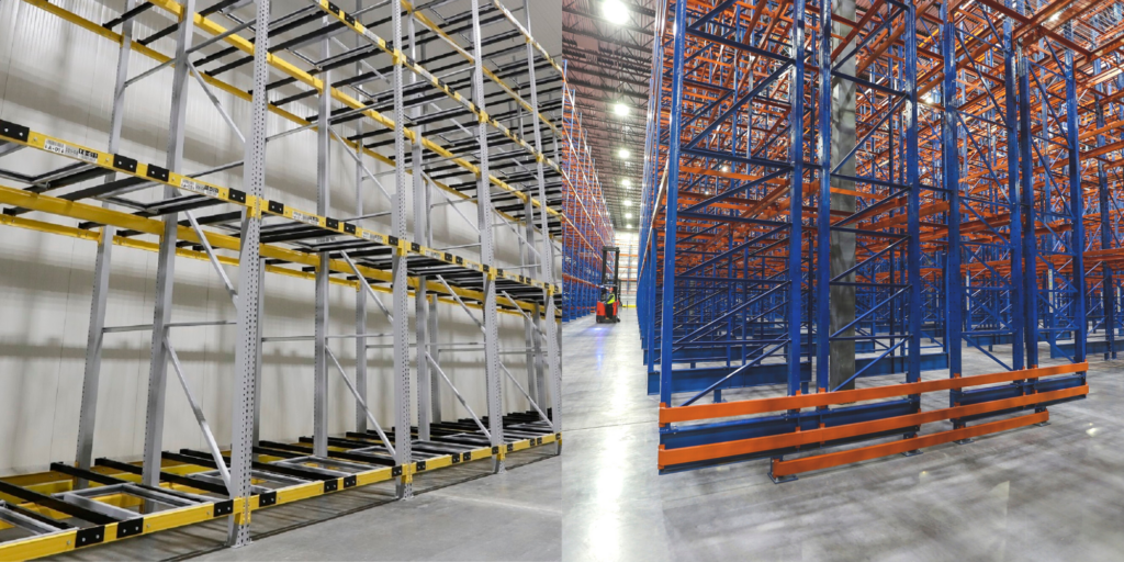 Push back vs double deep racking