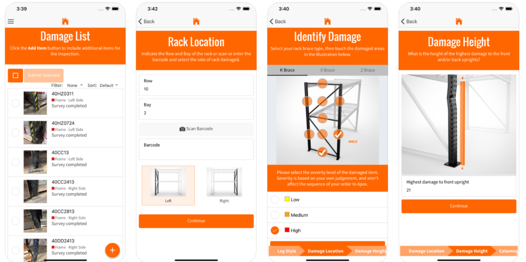 Rack Repair App - Apex Warehouse Systems