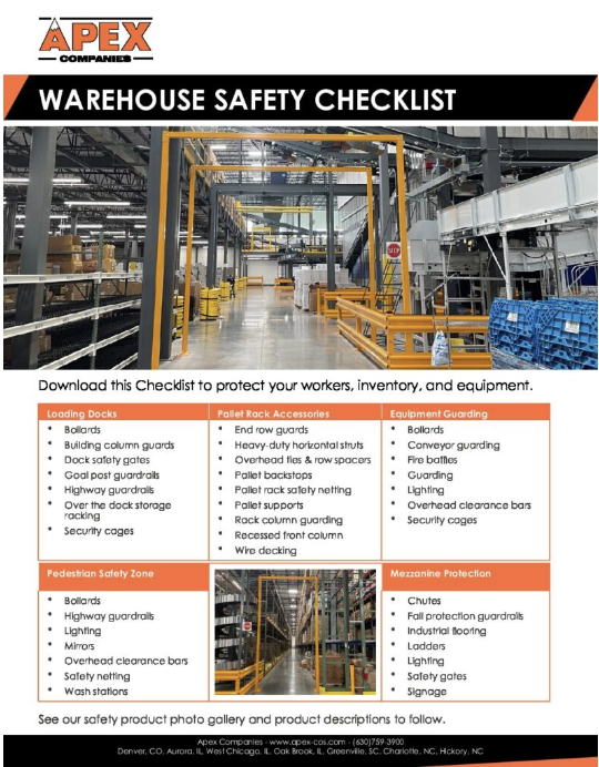 Warehouse safety checklist - Apex Companies