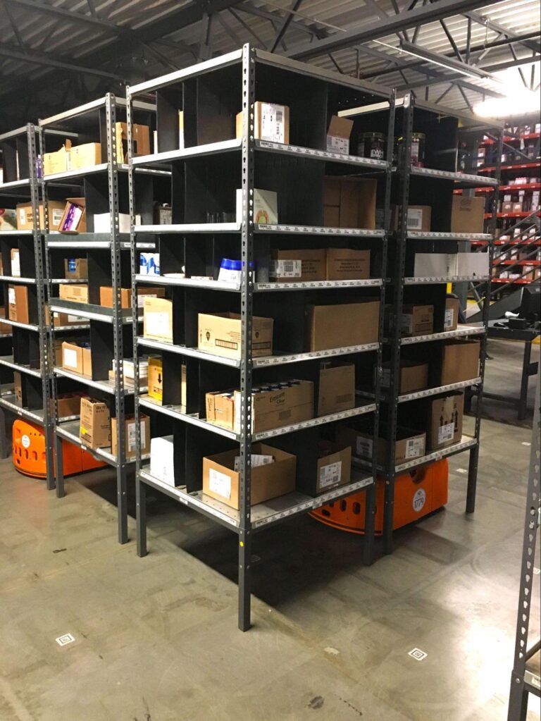 Warehouse Robots AMR and Pod Cube Storage Solutions