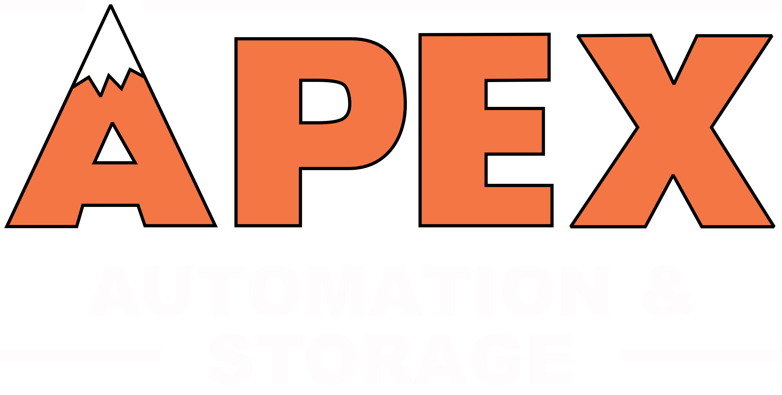 Apex Automation and storage Logo Inverted