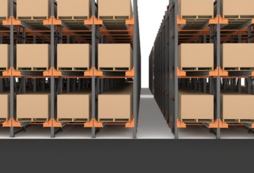 Storage System 3D Illustrations - Pallet Rack System Design