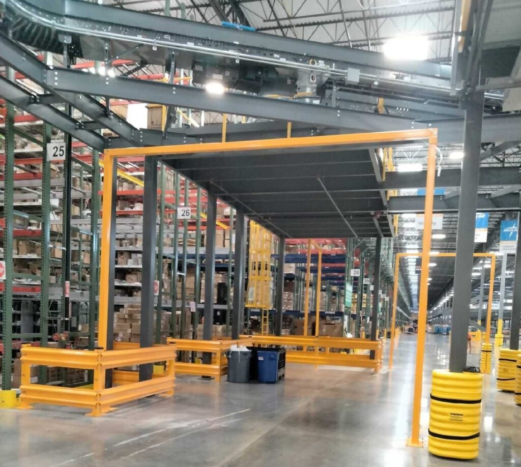 Conveyor Guarding Goal Posts | Apex Companies