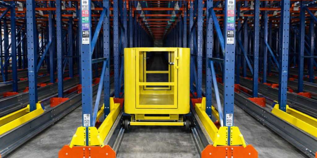 Pallet rack maintenance cart | Apex Companies