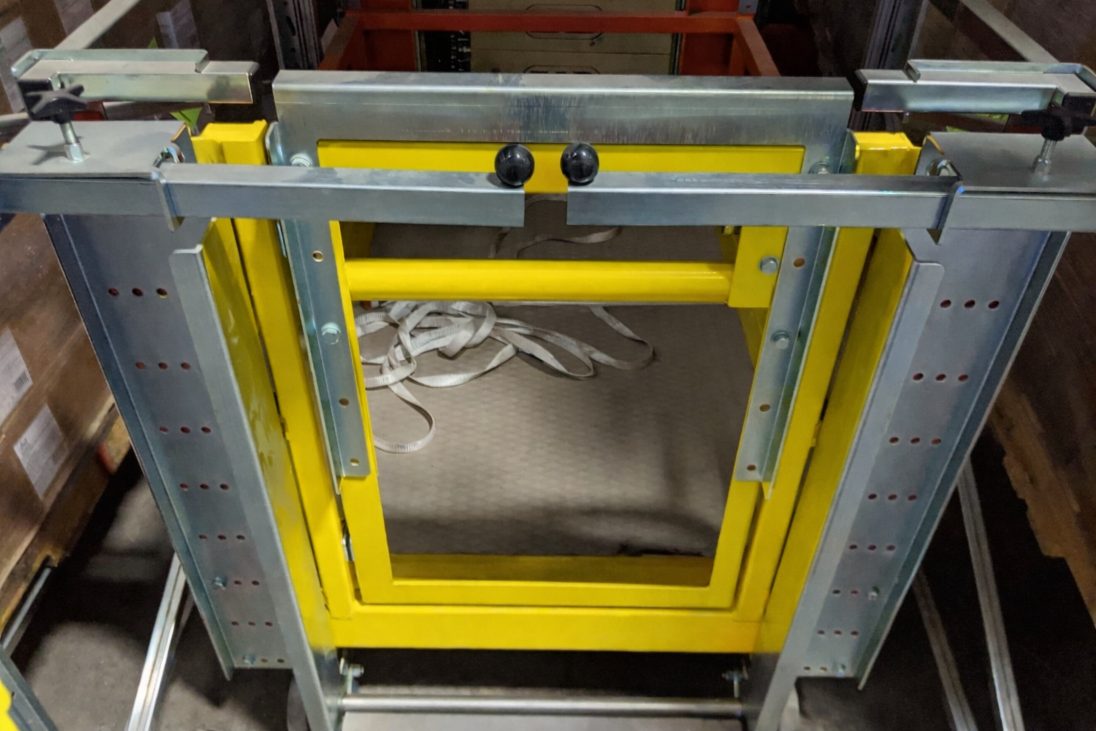 Pallet rack maintenance cart | Apex Companies